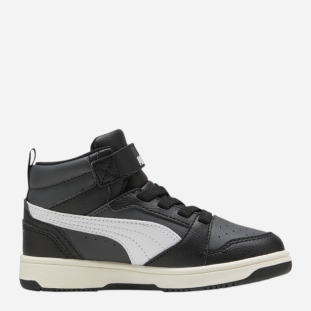 Дитячі демісезонні черевики для хлопчика Puma Rebound V6 Mid AC+ PS 39383229 27.5 (9.5UK) Чорні (4069156712591) - зображення 3