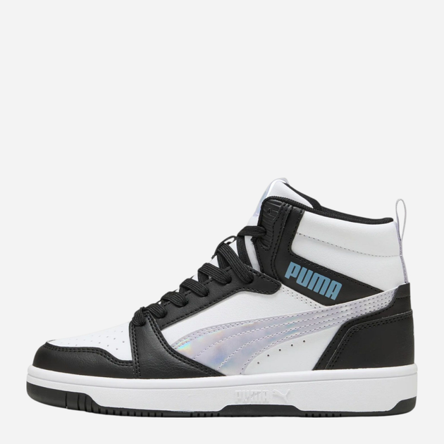 Botki młodzieżowe chłopięce Puma Rebound V6 Mid Space Belle Jr 40276802 35.5 (3UK) Czarne (4069156700697) - obraz 1