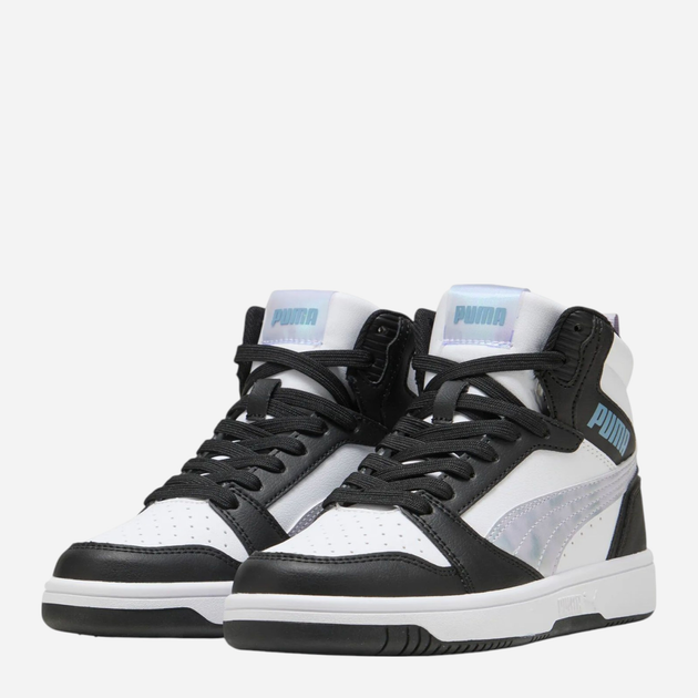 Botki młodzieżowe chłopięce Puma Rebound V6 Mid Space Belle Jr 40276802 35.5 (3UK) Czarne (4069156700697) - obraz 2