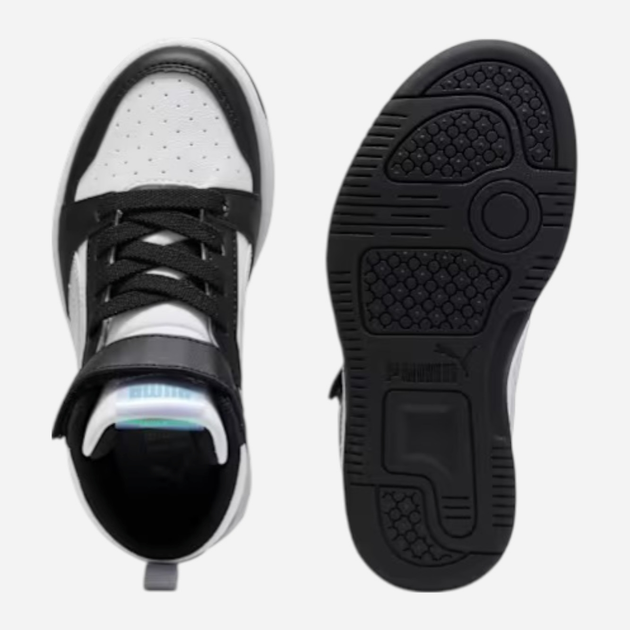 Дитячі демісезонні черевики для хлопчика Puma Rebound V6 Mid Space Belle AC+ PS P 40277002 27.5 (9.5UK) Чорні (4069156703971) - зображення 6