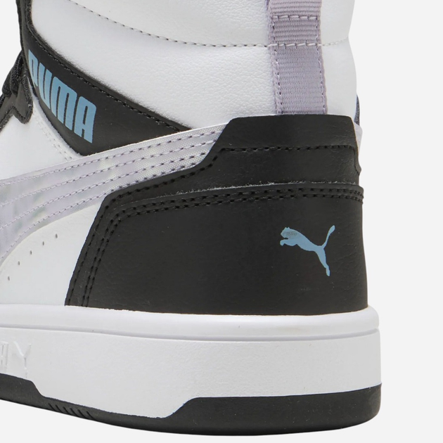 Trzewiki młodzieżowe chłopięce Puma Rebound V6 Mid Space Belle Jr 40276802 39 (6UK) Czarne (4069156700727) - obraz 4