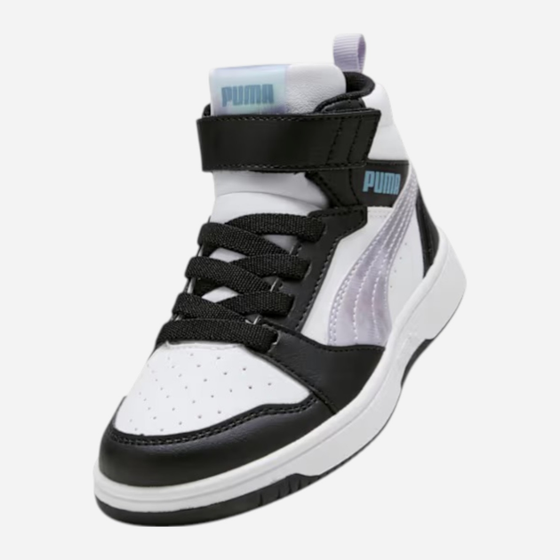 Дитячі демісезонні черевики для хлопчика Puma Rebound V6 Mid Space Belle AC+ PS P 40277002 28.5 (10.5UK) Чорні (4069156704022) - зображення 4