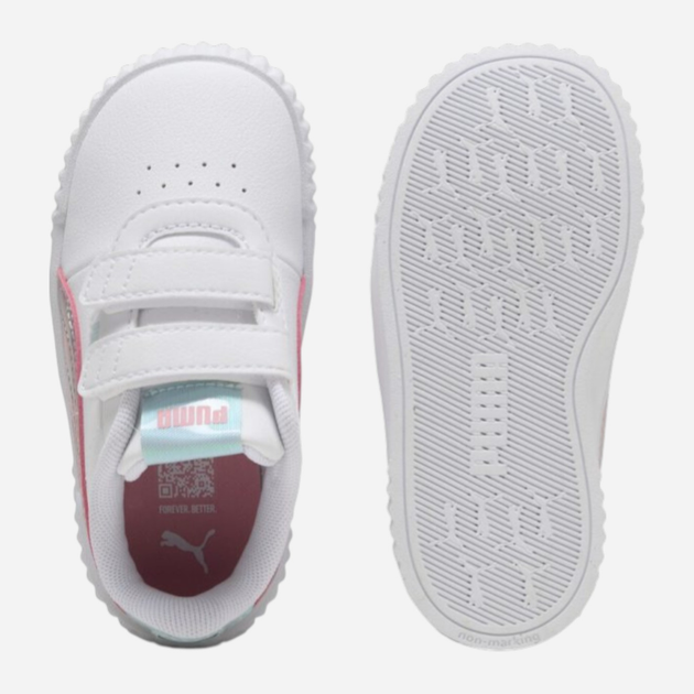 Дитячі кеди для дівчинки Puma Carina 3.0 Space belle V Inf 40280501 23 (6UK) Білі (4069156913912) - зображення 4