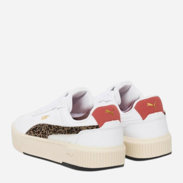 Sneakersy damskie na platformie Puma Carina Mia Animal Flair 40351501 36 (3.5UK) Białe (4069156916258) - obraz 3