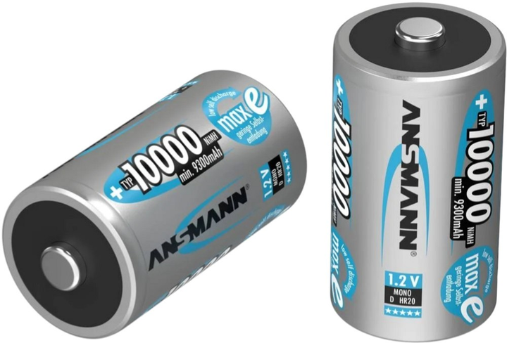 Акумулятор універсальний Ansmann Ni-MH D 10000 мА·год 2 шт (5030642) - зображення 3
