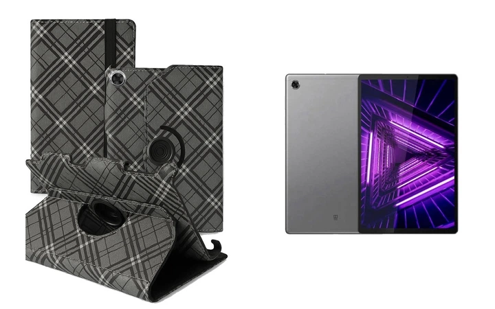 Чохол Spinner360 для планшета Lenovo Tab M10 FHD Plus (2nd Gen), колір Kletochka - Фото 1 Чохол Spinner360 для планшета Lenovo Tab M10 FHD Plus (2nd Gen), колір Kletochka - зображення 1