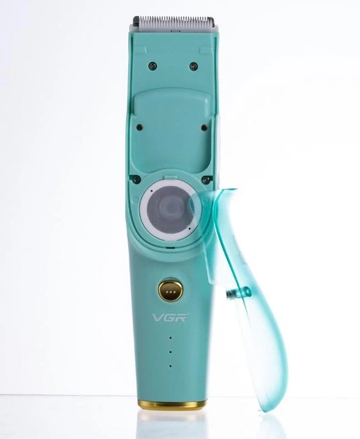 Безшумна машинка для стрижки дітей і немовлят VGR Baby V-151, Бездротовий тример 3 насадки з витяжкою - изображение 14