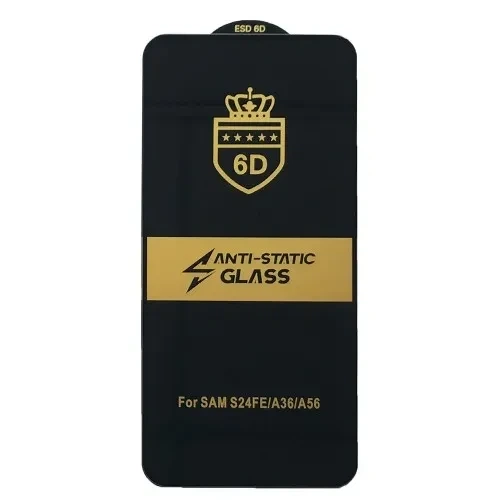 Захисне скло 6D Anti-static for Samsung A36/A56 чорне - Фото 1 Захисне скло 6D Anti-static for Samsung A36/A56 чорне - изображение 1