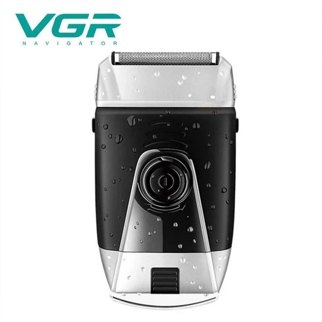 Акумуляторна електробритва для голення обличчя з VGR V-307 Pro Чорний + Захисний колпачок - Фото 1 Акумуляторна електробритва для голення обличчя з VGR V-307 Pro Чорний + Захисний колпачок - зображення 1