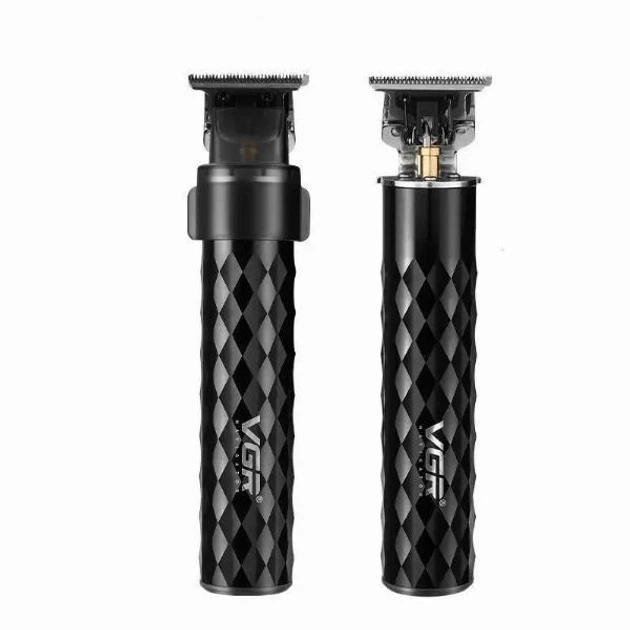 Акумуляторна машинка триммер для стрижки бороди та вусів з USB VGR V-170 Pro Чорний + Олія - изображение 5