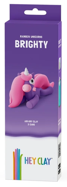 Пластична маса Hey Clay Єдиноріг Brighty HCL30137CEE (5908273000374) - зображення 1
