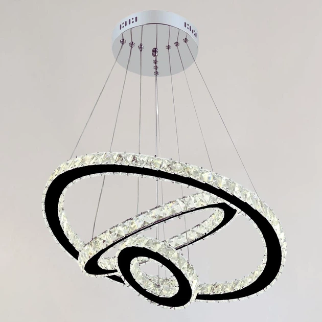 Люстра подвесная светодиодные кольца LED Light House SY-20263/3 CR D550*H1500 116W PULT DU хром - Фото 2 Люстра подвесная светодиодные кольца LED Light House SY-20263/3 CR D550*H1500 116W PULT DU хром - изображение 2