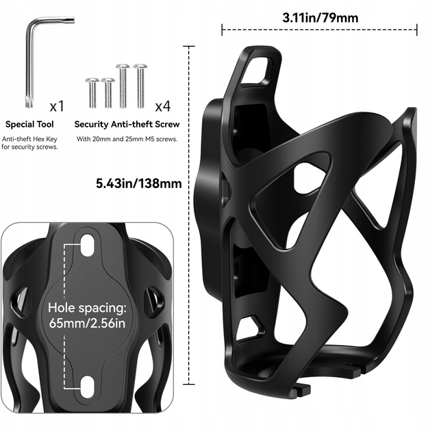 Lokalizator z uchwytem na bidon MiLi MiTag Bicycle Bottle Holder (6938012333011) - obraz 7