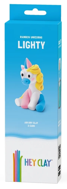 Masa plastyczna Hey Clay Jednorożec Lighty HCL30136CEE (5908273000367) - obraz 1