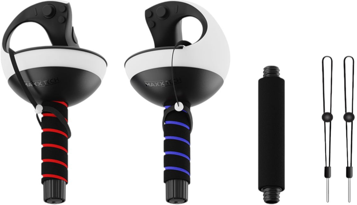 Wielofunkcyjne podwójne uchwyty Maxx Tech Beat Saber for PSVR2 (5055957704865) - obraz 1