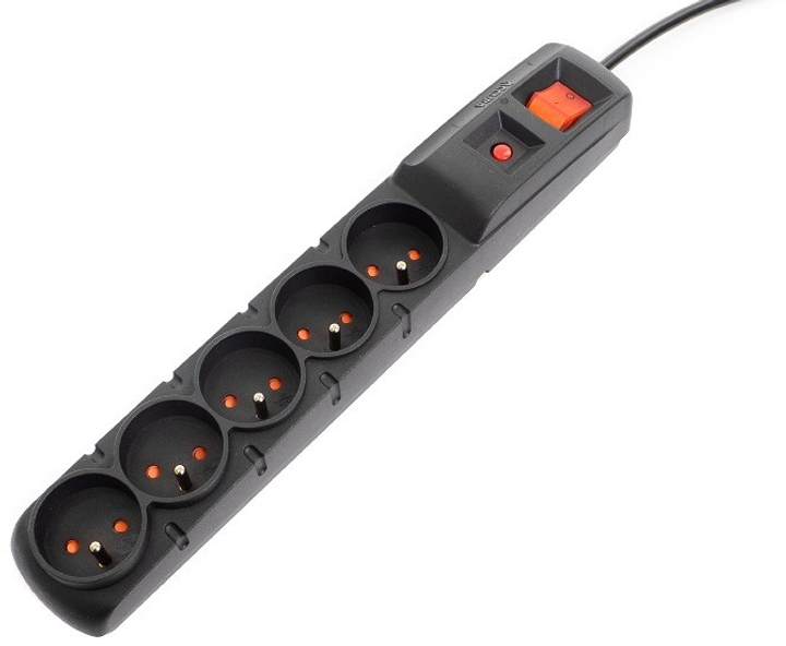 Мережевий фільтр Accura Premium Crown 1.5 м 5 розеток Black (ACC4015) - зображення 1