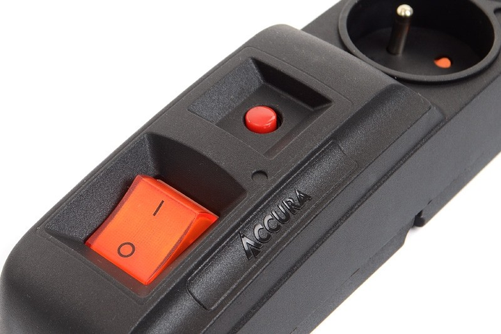 Мережевий фільтр Accura Premium Crown 1.5 м 5 розеток Black (ACC4015) - зображення 4