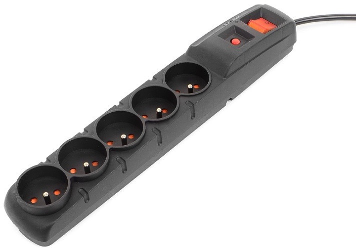 Listwa zasilająca Accura Premium Crown 5 m 5 gniazd Black (ACC4017) - obraz 2