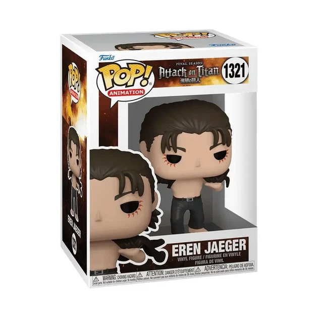 Фігурка Funko Pop Фанко Поп Ерен Йегер Eren Jaeger Атака титанів Attack on Titan 10 см AT EJ 1321 - зображення 3