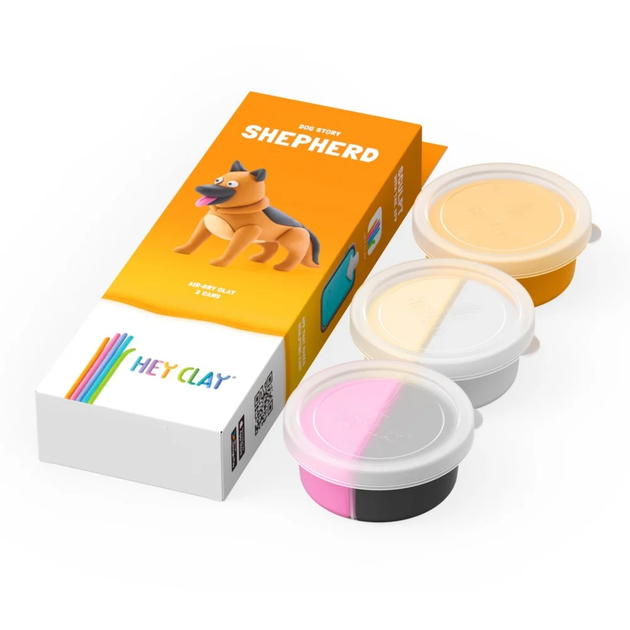 Masa plastyczna Hey Clay Psy Owczarek niemiecki HCL30120CEE (5908273000312) - obraz 2