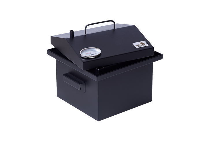 Коптильня SmokeHouse S Thermo 300х300х270 мм до 2 кг для гарячого копчення з термометром та аксесуарами сталева - зображення 2