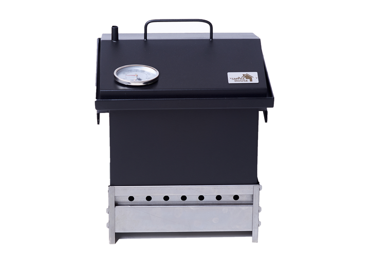 Коптильня SmokeHouse S Thermo 300х300х270 мм до 2 кг для гарячого копчення з термометром та аксесуарами сталева - зображення 5