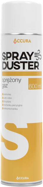 Sprężone powietrze Accura Spray Duster 600 ml (ACC1028) - obraz 1