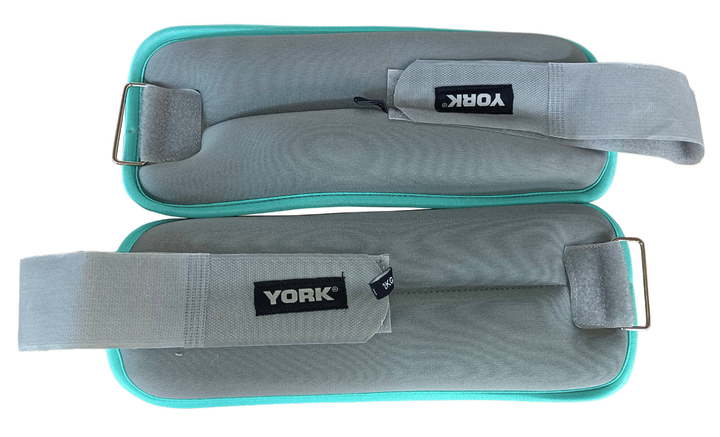 Утяжелители York Fitness Soft для рук и ног 2х2кг серый - изображение 2