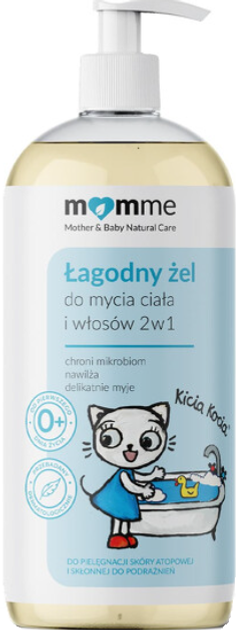 Гель для миття волосся та тіла MomMe Kicia Kocia  2-в-1 ніжний 500 мл (5906233401421) - зображення 1