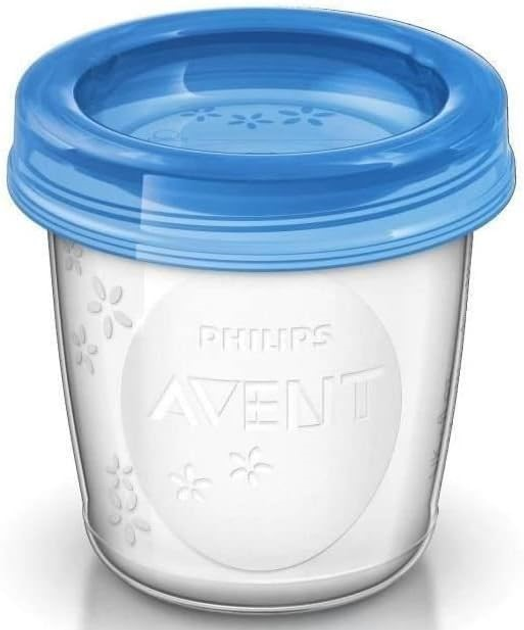 Zestaw pojemnikow do przechowywania pokarmow Philips Avent SCF721/20 10 x 180 ml + 10 x 240 ml z zakrętkami + 1 łyżeczka (8710103671800) - obraz 6