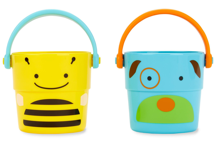 Набір для купання Skip Hop Fun-Filled Bath Toy Bucket Gift Set MOBY (0195861847182) - зображення 6