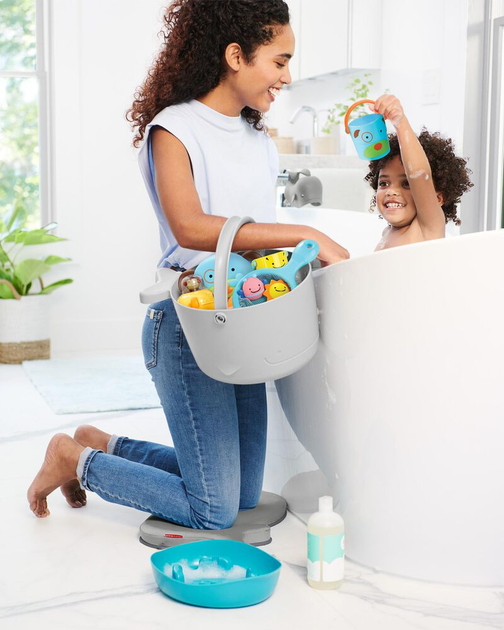 Набір для купання Skip Hop Fun-Filled Bath Toy Bucket Gift Set MOBY (0195861847182) - зображення 9