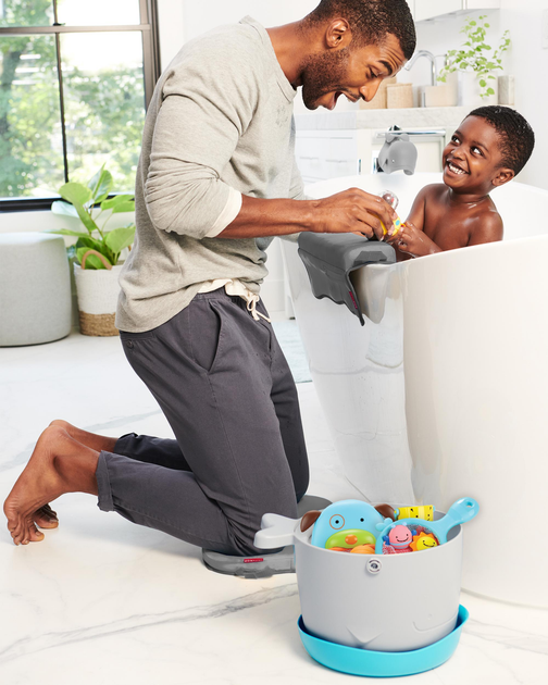 Набір для купання Skip Hop Fun-Filled Bath Toy Bucket Gift Set MOBY (0195861847182) - зображення 10