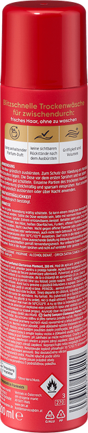 Сухий шампунь - спрей для волосся Balea Trocken Shampoo Glamorous moment тривала свіжість( східно-квітковий аромат ) 200 ml - зображення 4