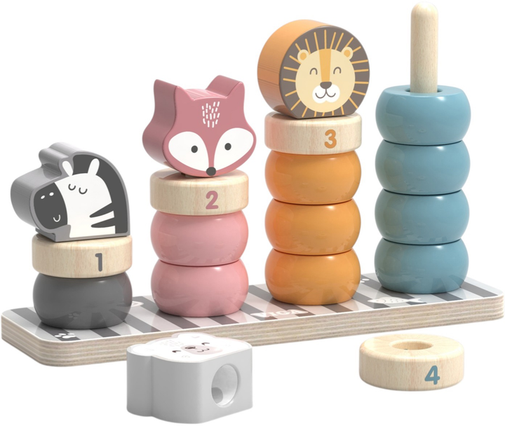 Piramidki edukacyjne Viga PolarB (44022) (6971608440229) - obraz 1