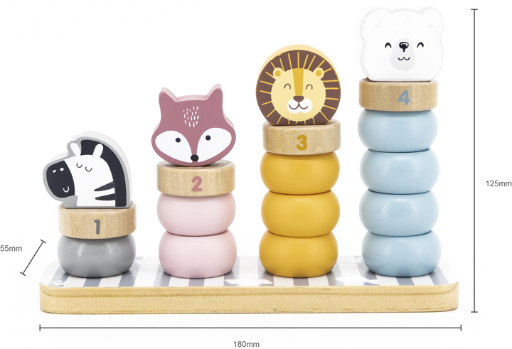 Piramidki edukacyjne Viga PolarB (44022) (6971608440229) - obraz 6