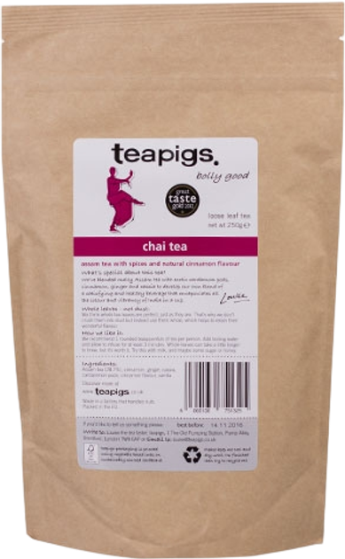 Herbata sypana Teapigs Chai Tea 250 g (5060136751325) - obraz 1