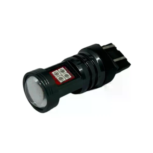 Автолампа світлодіодна LED BSmart BS8t 12В - 24В W21/5W 7443 T20 3030 15SMD червона - зображення 5
