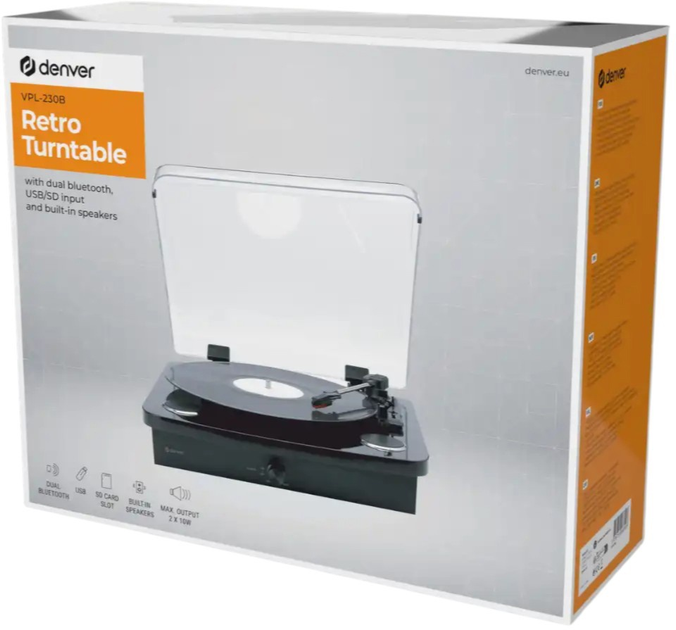 Gramofon Denver VPL-230B Black - obraz 8
