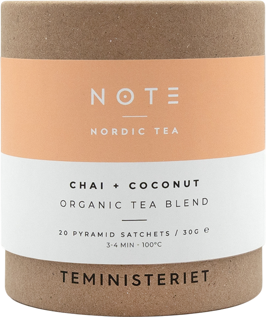 Чорний чай Teministeriet Note Chai Coconut Organic 20 шт (7340023000049) - зображення 1