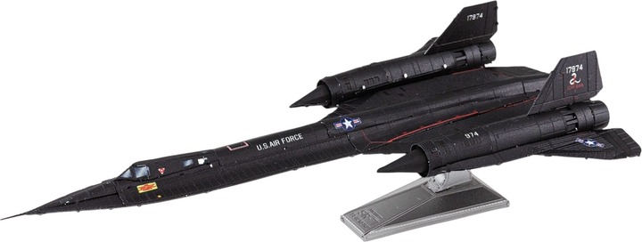Конструктор 3D металлический Fascinations Metal Earth Самолет ВВС США Lockheed SR-71 Blackbird 45 деталей (ME1034_fascinations) - изображение 3