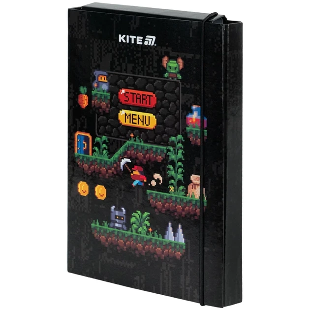 Папка для зошитів на гумці Kite Pixel Game картон K25-210-2 - изображение 2