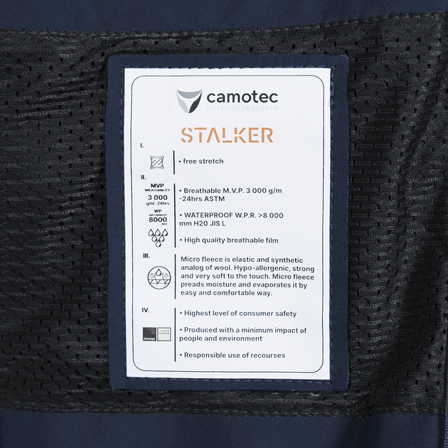 Жіноча куртка Stalker SoftShell Темно-синя (7443), XS - зображення 10