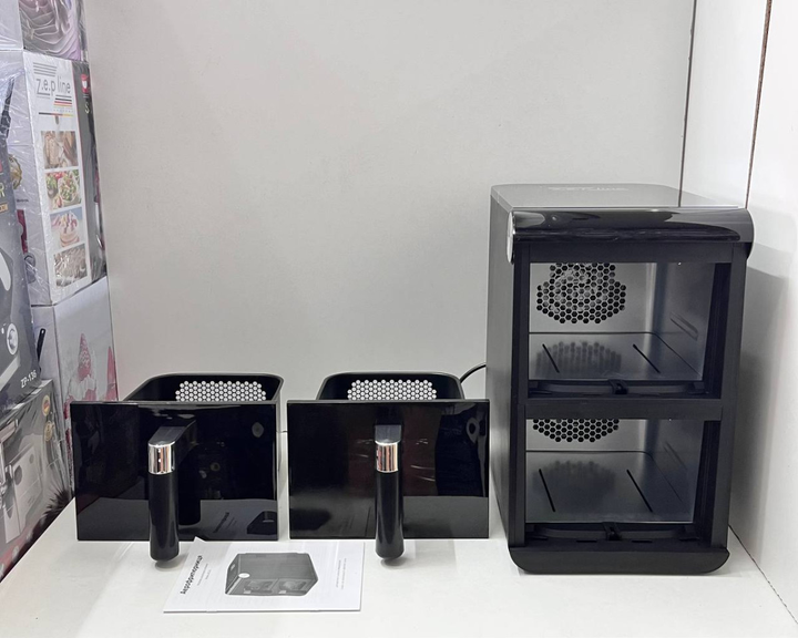Zepline ZP‑2I2 двокамерна аерофритюрниця 4200 Вт, 16 л (8 + 8), 13 програм, 50–200 °C, таймер, антипригарне покриття - изображение 3