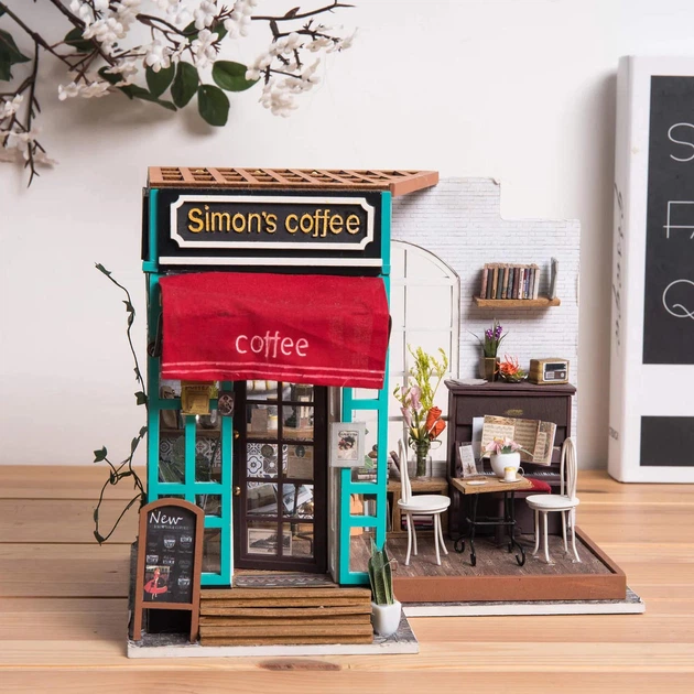 Конструктор Robotime DIY Simon’s Coffee DG109 (6946785164657) - Фото 2 Конструктор Robotime DIY Simon’s Coffee DG109 (6946785164657) - изображение 2