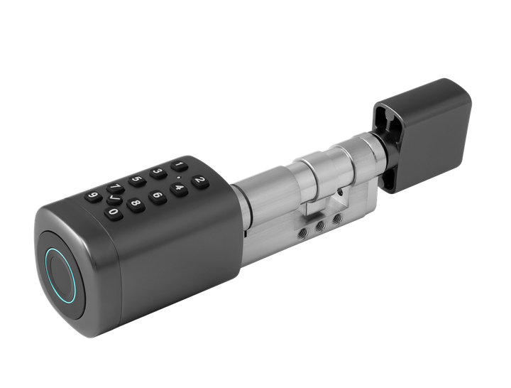 Умный дверной биометрический замок (цилиндр) SEVEN LOCK SL-7773BF black (40-106 мм) - Фото 3 Умный дверной биометрический замок (цилиндр) SEVEN LOCK SL-7773BF black (40-106 мм) - изображение 3