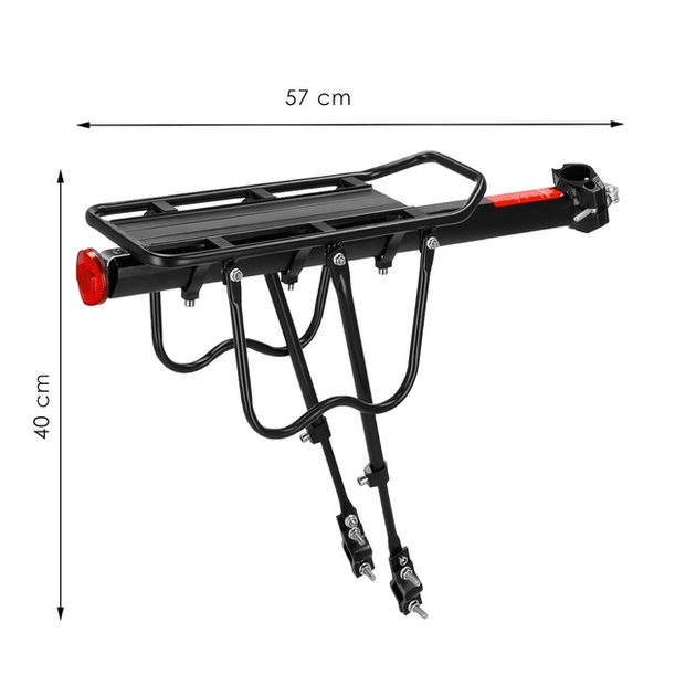 Bagażnik rowerowy Springos uniwersalny aluminiowy BA0021 10 kg (5907719447889) - obraz 11