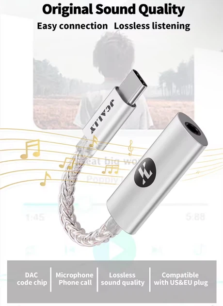 JCALLY JM7 (Type-c to 3.5mm CX31993) – Портативный Hi-Fi ЦАП с