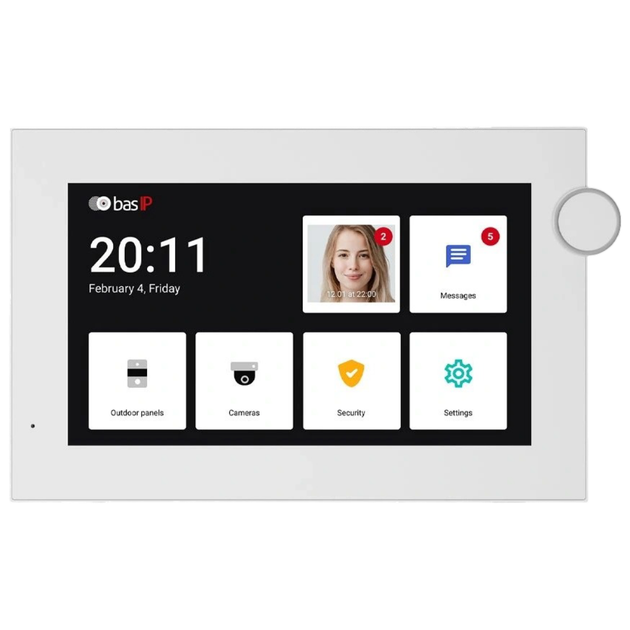 Видеодомофон с сенсорным дисплеем Bas-IP AZ-07LF Android 10, 7" LCD, Wi-Fi, PoE Белый - Фото 1 Видеодомофон с сенсорным дисплеем Bas-IP AZ-07LF Android 10, 7" LCD, Wi-Fi, PoE Белый - изображение 1