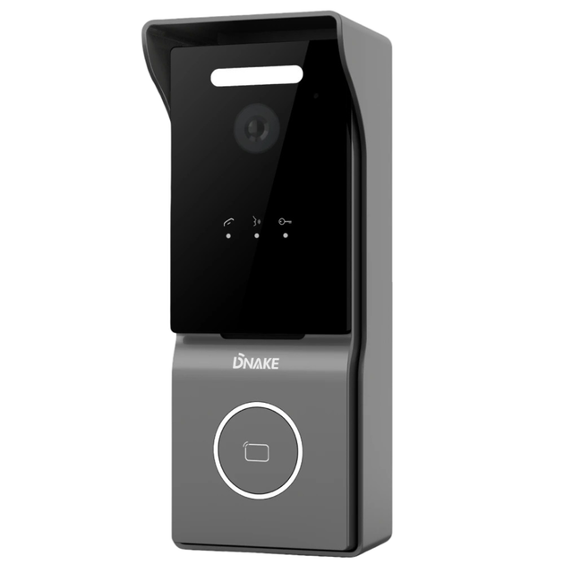 Вызывная панель со считывателем IC-карт Dnake C112A SIP IP65 2МП камера, Wi-Fi, PoE Черный - изображение 2